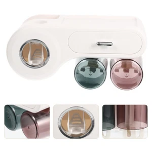 Wall-mounted Bathroom Organizer Storage Rack Toothbrush Toothpaste Holder Shelf - Picture 1 of 11