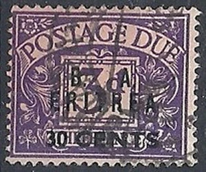 1950 OCCUPAZIONE ERITREA USATO SEGNATASSE BA 30 CENT - RR13155 - Picture 1 of 1