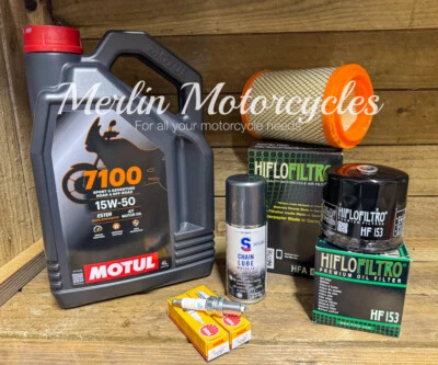KIT DE SERVICIO DUCATI SCRAMBLER 800 MOTUL 7100 15w50 2015-2019 inc lavadora de sumidero Foto 1 de 4