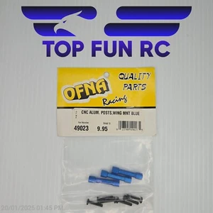 OFNA 49023 CNC Aluminum Posts, Wing Mount (blue) 1/10th Scale Ravager Wing Mount - Picture 1 of 1