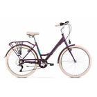26 / 28" Romet rower miejski 6-biegowa przerzutka łańcucha Shimano aluminiowa rama fioletowa