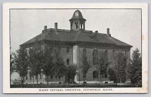 Pittsfield, ME Maine Central Institute, MCI Vorbereitungsschule Somerset County Postkarte - Bild 1 von 3