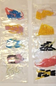 2" Crappie/Pan Fisch Slayer Schwänze, 10er Pack, Dee's Baits +1 Gratispackung nach Wahl - Bild 1 von 28