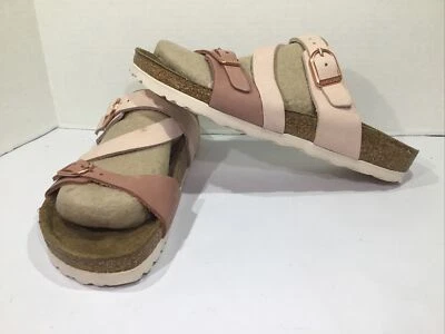 Birkenstock Women’s Size 7 Narrow Salina Rose/Old Rose Nubuck Sandals Y23-1452 - Image 1 of 4