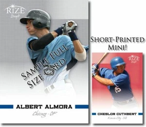 CHESLOR CUTHBERT 2012 Leaf Rize Mini RED Blank Back RC 1/1 - Picture 1 of 2