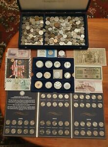  Münzen / Medaillen, Geldscheine, Silber; ca. 3,5 kg Netto!  Nachlass Konvolut 