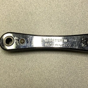 Craftsman USA 1/4" X 5/16" Box End Ratcheting Wrench 43681 Circle I - Picture 1 of 6