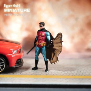 1/87 Red Hood Robin Escena Utilería Miniatura Figuras Muñeca Para Coches Vehículos Modelo - Imagen 1 de 6
