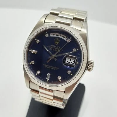 1 ROLEX DayDate Weißgold Ref. 18039, Diamant-Zifferblatt - Bild 1 von 4