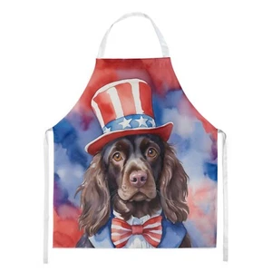 Boykin Spaniel Patriotic American Apron - Picture 1 of 7