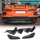 Carbon rear bumper rear diffuser splitter for Chevrolet Corvette C8 stingray