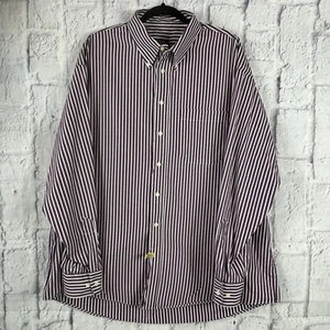 Gitman Bros/Bruce Baird Shirt mit Knopfleiste Herren Größe XXL Nadelstreifen lila Y45 - Bild 1 von 8