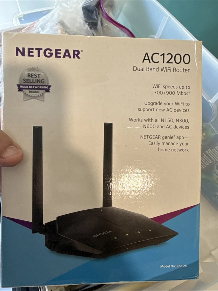 NETGEAR Ac1200 Dual Band WiFi Router Model R6120 - Image 1 of 1
