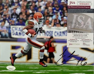 Josh Cribbs Cleveland Browns Signed Autographed 8x10 Photo JSA COA - Picture 1 of 7