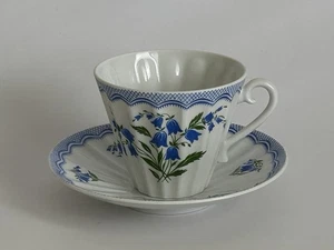 Vintage Lomonossow Porzellan Teetasse und Untertasse Set Bluebells Made in USSR 60er - Bild 1 von 11