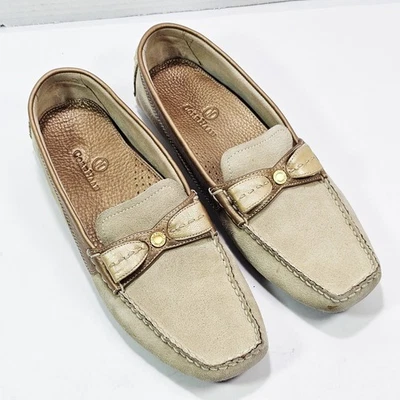 Cole Haan Driving Loafers Womens Cream Suede Size 9.0 AA Slip-on - Image 1 of 4