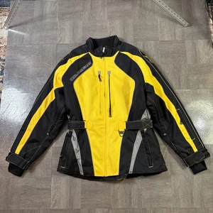 COLDWAVE Black & Yellow XL Snowmobile Jacket Women's Skidoo Polaris Yamaha - Picture 1 of 12
