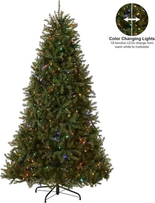 National Tree Company Pre-Lit Artificial Christmas Tree Green Dunhill Fir 6.5 Ft - Image 1 of 4