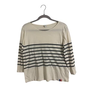 Kule The Malibu 3/4 Length Sleeve Striped Top Medium - Picture 1 of 6