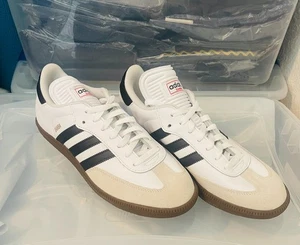 NEW Adidas Samba Classic White / Black /White Size 10 - Picture 1 of 5