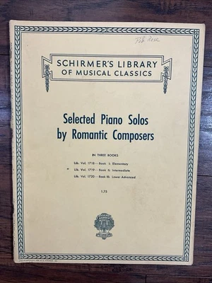Biblioteca de clásicos musicales de Schirmer - solos de piano seleccionados por compositor romántico Foto 1 de 4