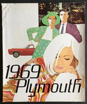 Folleto de venta de autos PLYMOUTH RANGE LF EE. UU. 1969 #PE-E-1969 BARRACUDA Valiant FURY+ Foto 1 de 4