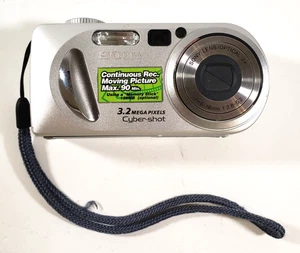 Sony Cyber-Shot DSC-P8 3.2 MP Silver Digital Camera [Untested] Parts or Repair - Picture 1 of 17