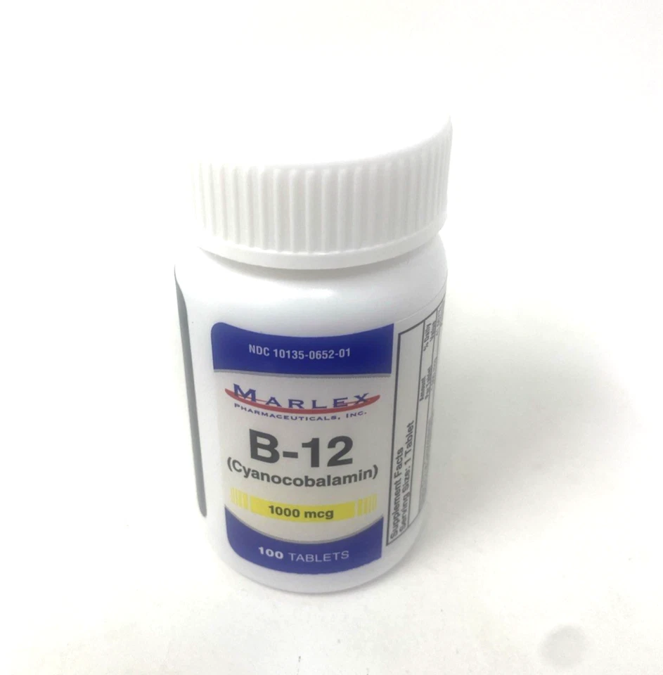 Marlex B-12 1000mg Vitamina 100 Comprimidos Caduca 6-26 Foto 1 de 4