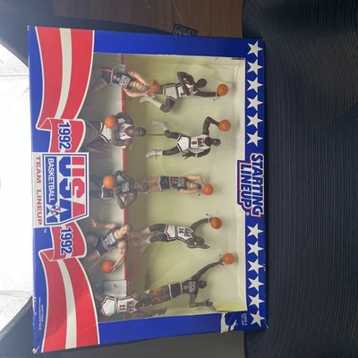 Juego de caja de figuras olímpicas de baloncesto de Estados Unidos alineación inicial Dream Team 1992 vintage Foto 1 de 4