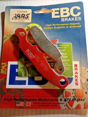 EBC FA258X FRT BRAKE PADS CARBON GRAPHITE KAWASAKI KX80-85-100 RM 85-100 D-8 Foto 1 de 2