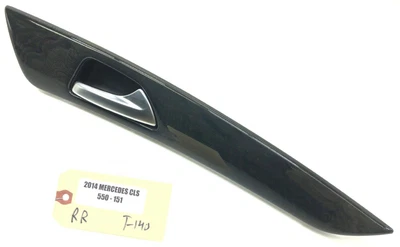 2012-2018 MERCEDES-BENZ CLS550 RIGHT PASSENGER REAR DOOR WOOD TRIM HANDLE OEM. - Image 1 of 4