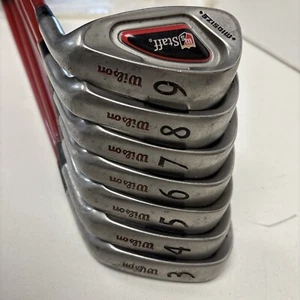 Wilson Staff Midsize Irons 3-9 Firestick 2.8 Stiff Graphite Shafts Golf 7 Clubs - Picture 1 of 17