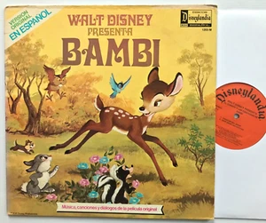 BAMBI Walt Disney In SPANISH En Espanol Vinyl LP Story Songs - Picture 1 of 5