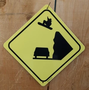 Señal de ruta de carretera símbolo de snowboard cruce Xing - Imagen 1 de 1