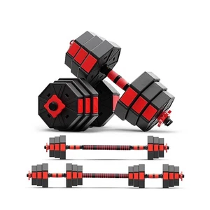 Exersci Premium 20kg/30kg/40kg Adjustable Dumbbell & Barbell Set