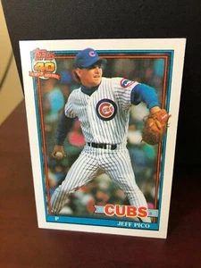 1991 Topps Chicago Cubs Baseball MLB Jeff Pico Card #311 - Foto 1 di 2