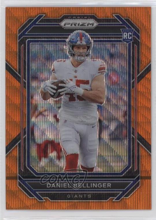 2022 Panini Prizm Rookies Orange Wave Prizm /60 Daniel Bellinger #364 Rookie RC