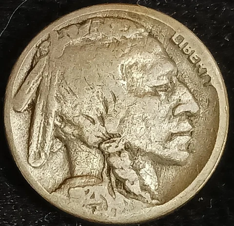 1921-S Buffalo Nickel 5 Cents~Rare Key-Date!~G-VG Cover