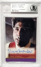 2011 Star Trek Movies Heroes & Villains VIJAY AMRITRAJ Signed Card SLABBED BAS