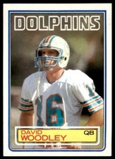 1983 Topps David Woodley Miami Dolphins #323