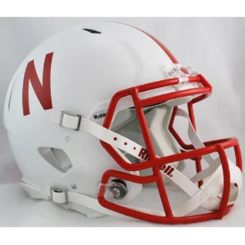 Nebraska Cornhuskers Full Size Authentic Speed Football Helmet - NCAA Cover