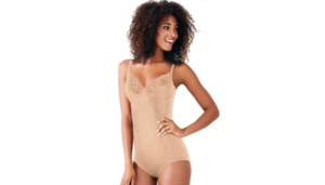 Body moldeador sin forro adornado control firme Maidenform para mujer 1456 36C nuevo con etiquetas - Imagen 1 de 2