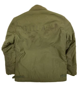 Chaqueta De Colección Original Años 40 50 Segunda Guerra Mundial Corea Estampada Cubierta Sin Etiqueta- *Ver Descripción - Imagen 1 de 12