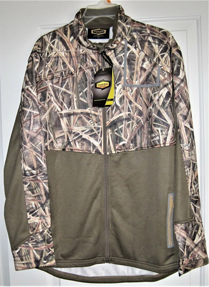 Yukon Gear Men's Fleece Midlayer Jacket Mossy Oak Design Size Medium NWT - Image 1 of 1