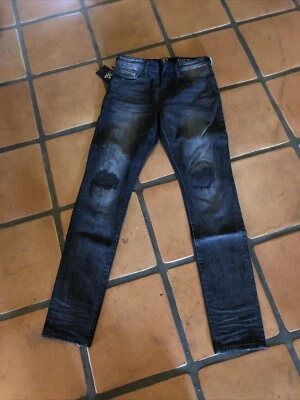 PRPS Le Sabre Slim Tapered Fit Men's Stretch Jeans Sz 30/32 Distressed 👀 Black - Image 1 of 4
