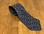 Charles Jourdan Paris Designer Paisley Silk Mens Necktie Tie Made In Italy