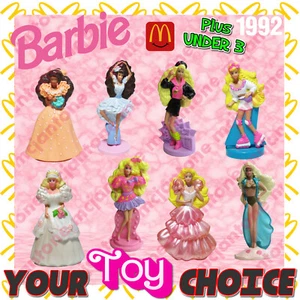 McDonald's 1992 BARBIE Mattel DOLL Ballerina BRIDE Cake Topper YOUR Toy CHOICE - Picture 1 of 36