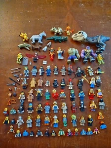 LEGO MINIFIGURES MINI FIGURE 100+ PIECE LOT MARVEL DC STAR WARS HARRY POTTER - Picture 1 of 10