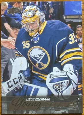2015-16 Upper Deck Young Guns Rookie RC Linus Ullmark #472 Buffalo Sabres - Image 1 of 2