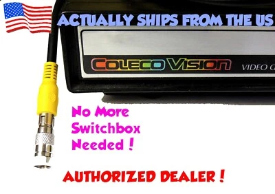 Conector Adaptador TV Colecovision Coleco RF Coaxial - Tipo F ¡Sin Caja de Interruptores! Foto 1 de 3